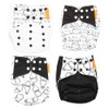 4pcs/set Baby Cloth Diaper Cover Washable Reusable Newborn Nappy Cover