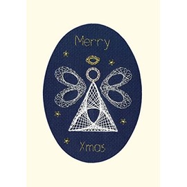 Bothy Threads Cross Stitch Christmas Card Kit - Christmas Angel