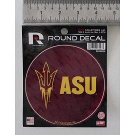 Rico Arizona State Pitch Forks Round Decal Car Window Sticker 4.5" College Dorm