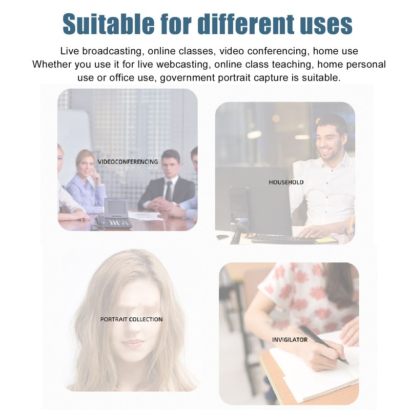 PC Webcam with Microphone 2K 30 Frame Auto Focus FHD