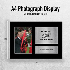 HWC Trading A4 Rafa Benitez Liverpool Gifts Printed Signed Autograph Picture for Football Fans and Supporters