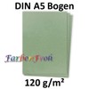 100 sheets DIN A5 paper - natural paper green -
