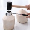 HZIYOU Coconut Opener Tool Set, Food Grade Stainless Steel Coconut