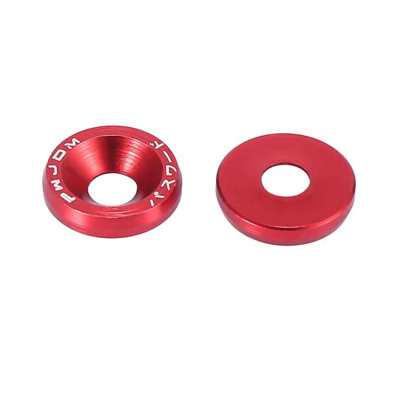 F FIERCE CYCLE 8pcs Car Motorcycle Red M6 Release Fastener