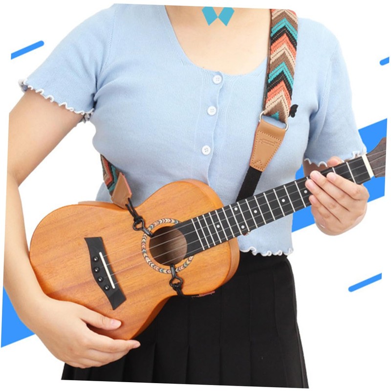 TOYANDONA Ukulele Shoulder Strap No Drill Ukulele Strap Bass Strap