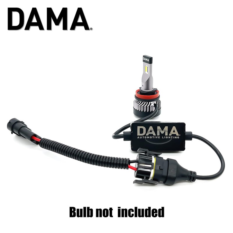 DAMA H11 H8 Bulb Socket Adapter Wire Harness Extension Connector