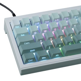 JOMKIZ PBT keycaps, 135 Keys Double Shot Keycaps Side Engraved Transparent Keycap Set Cherry Profile Backlit Keycaps for Cherry MX Switch ASIN/ISO Layout Mechanical Keyboard