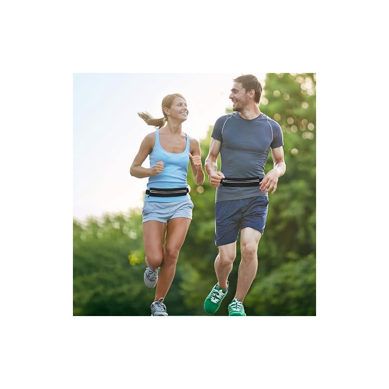Cinturón delgado para correr para hombres y mujeres, Riñonera para
