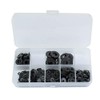 500 Pack Flat Black Washers Nylon Spacer Metric Assorted Assortment