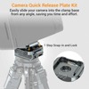 Leaplumin Camera Quick Release Plate Kit with Double Secure Safety