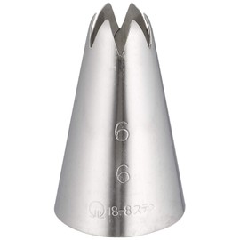 Endoshoji WKT31066 Commercial Nozzle Flower, 6 Cuts, No. 6, 18-8 Stainless Steel, Made in Japan