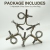 Guy Wire Ring, Heavy Duty Stainless Steel Adjustable 3 Way