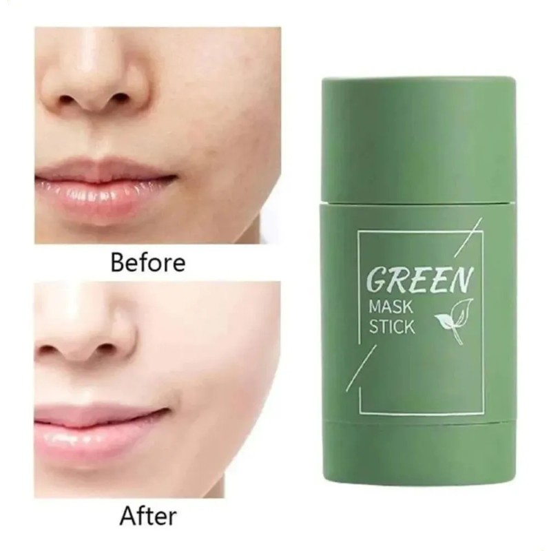 * Mascarilla Facial De Limpieza Profunda Té Verde -lwb