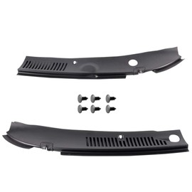CROSSDESIGN New 2PCS Improved Windshield Wiper Cowl Vent Grille Panel Hood Assembly, Compatible with 1999-2004 Ford Mustang, 3R3Z 6302228