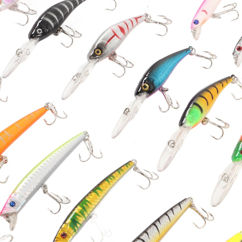 43Pcs Fishing Lure Kit Minnow Artificial Bait Universal Simulation Lure