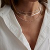 Sewyer Dainty Layered Necklaces for Women Silver Trendy Layering Necklace