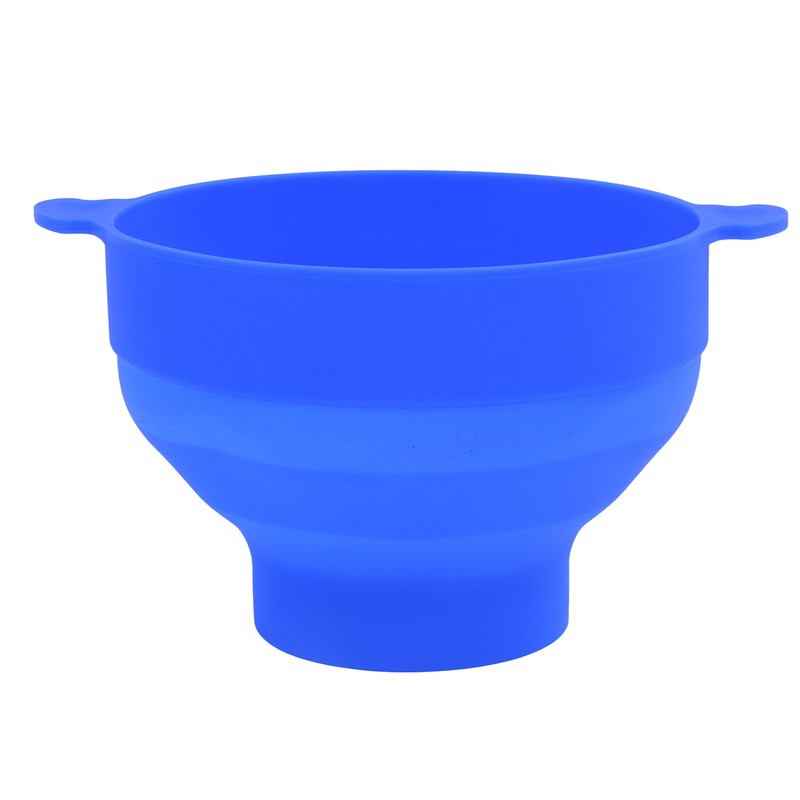 Microwavable Popcorn Bowl with Transparent Lid and Handle Collapsible Silicone
