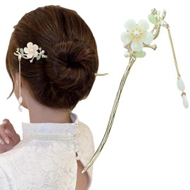 Antique Hairpin, 1 Piece Vintage Hair Flowers Hair Sticks Hair Chinese Hair Pins Old Hair Clip for Decorative Hair Solid Hairstyle