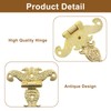 Unlorspy 4Pcs Antique Gold Medieval Door Hinges, 4.45" x 2.72"