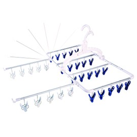 Aisen Industrial LS001 Wing Aluminum Ventilated Hanger, 30 Pages, Stretches Bar, Dries Quickly, Silver