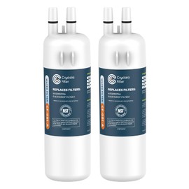 Crystala Filters Refrigerator Water Filter Compatible with W10295370A, EDR1RXD1, Filter 1, W10295370, P4RFWB, P8RFWB2L, 46-9930, 46-9081 Refrigerator Water Filter | Pack of 2