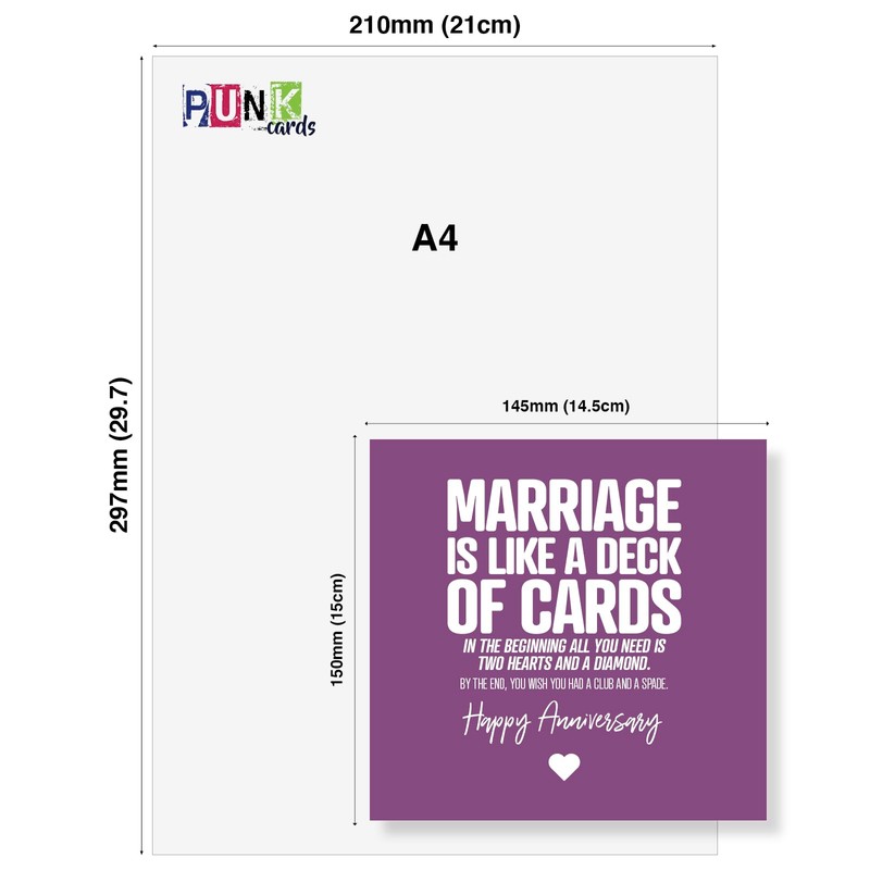 Punkcards – Anniversary Card for Husband, Anniversary Card for Wife,