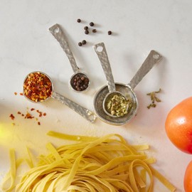 Crosby & Taylor Roman Pewter Measuring Spoons, Handmade in America