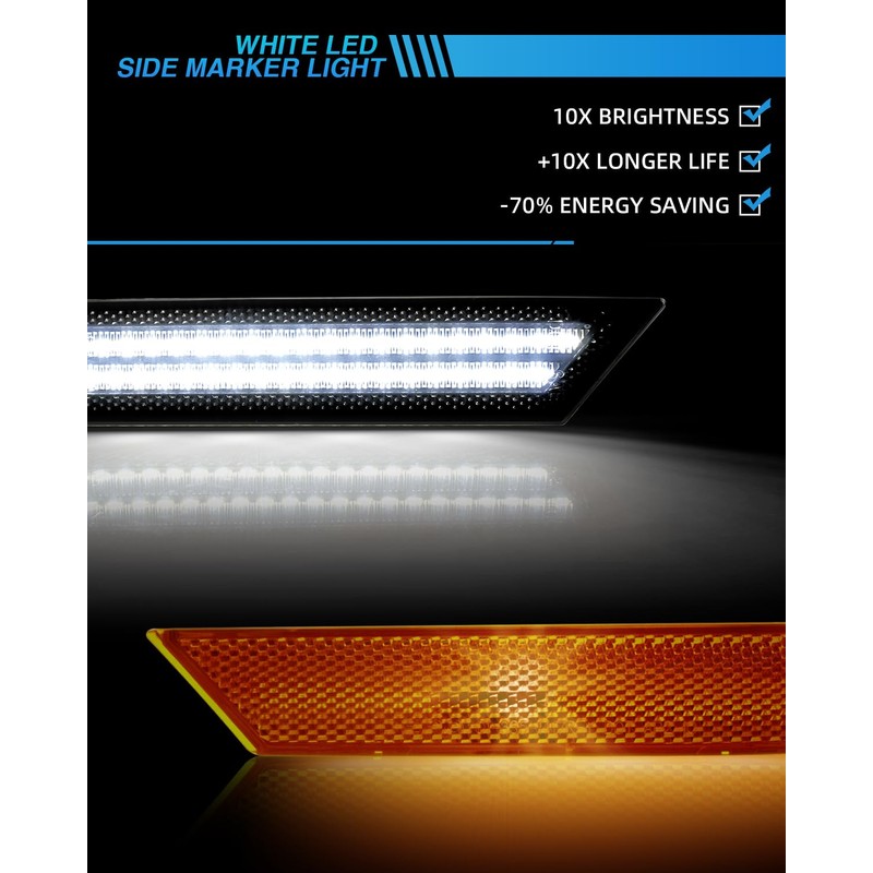 NEIFILES LED Side Marker Light for Chevy Camaro 2010 2011