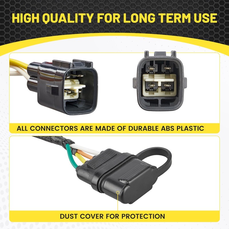 Oyviny 4 Pin Trailer Wiring Harness 55363 for 1998-2006 Jeep