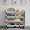 Humble Crew Kids Toy Storage Organizer with 12 Plastic Bins,