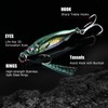 Goture Fishing Jigs,3D Colors Jigging Lures,Lead Vertical Jig Saltwater,Jig Fishing