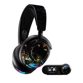 MightySkins Glossy Glitter Skin Compatible with SteelSeries Arctis Nova Pro - Splatter | Protective, Durable High-Gloss Glitter Finish | Easy to Apply, Remove, and Change Styles | Made in The USA