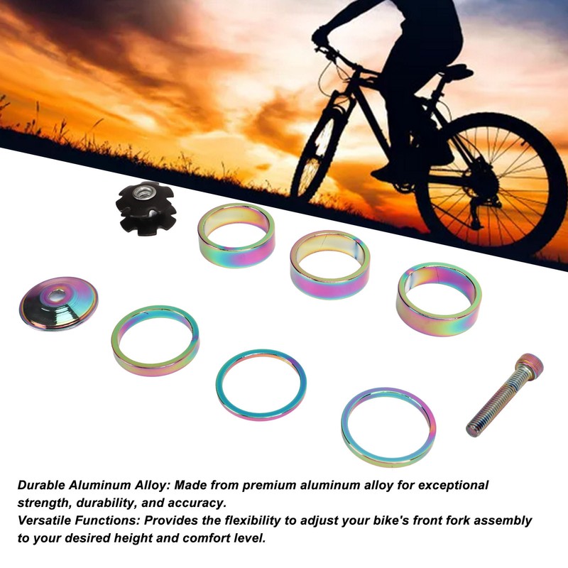 Bike Front Fork Spacer 28.6mm Headset Washer Aluminium Alloy with