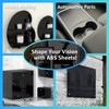 Art3d ABS Plastic Sheets 1/16 Inch Thick 12"x12", 2 Pack