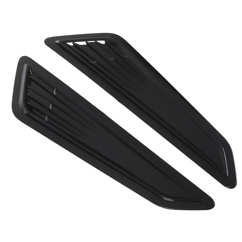 2 Pcs Hood Vent Cover Black Air Intake Dashboard Decorative