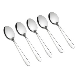 Kekow 12-Piece Stainless Steel Dessert Spoons, Small Tea Spoon Set