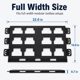 Muscovite Mounting Plate Compatible with Milwaukee Packout Accessories for Wall, Truck Bed Mount - Heavy Duty Pack Out Tool Box for Storage and Organization System