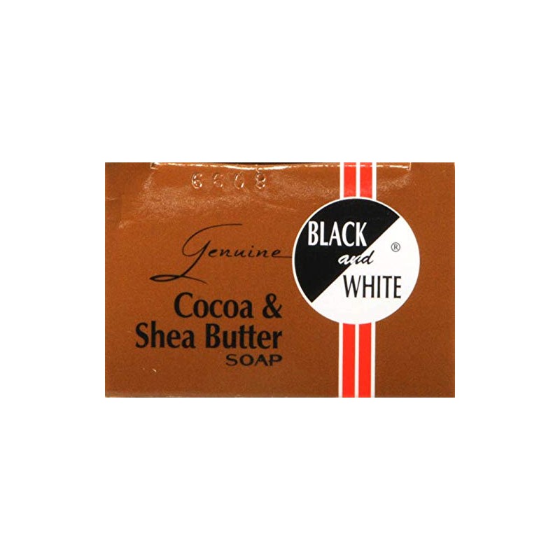Black and White Cocoa & Shea Butter Soap 6.1 oz