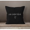 Cushion cover, I love you gift, cushion, cotton, MoonWorks®, 40cm