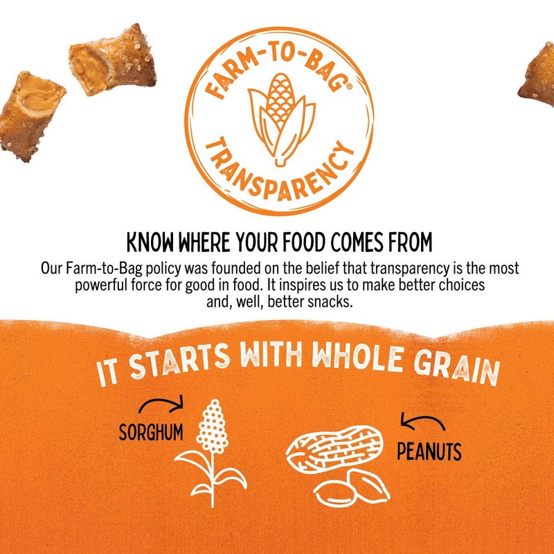 Quinn Peanut Butter Filled Nugget Single Serve 1.5 Oz Bags,