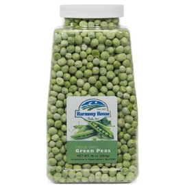 Harmony House Foods Freeze-Dried Whole Peas (10 oz, Quart Size Jar)
