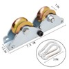 NLZDDQ Two-Wheel Portable Pulley Device,Angle-Adjustable Pulley Device,Lifting Equipment,Labor-Saving Transportation Equipment,Products