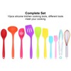 10Pcs set Silicone Kitchen Utensils Kitchenware Non Stick Spatula Spoon