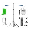 T-Shape Backdrop Stand 5.9 x 5.3FT Multifunction Background Support Stand