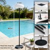 ACOHOOK Solar Outdoor Floor Lamp for Patio, Rechargeable Standing Lamp