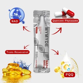 MYMYDE NR1000 - NAD+ Berry Flavor Drink Mix 30 Pack for Skin Aging Support, Energy, and Focus - 100g - No Sugar Added - Vitamin, Healthcare Fitness Supplement Dietary Edible Natural:_1pcs