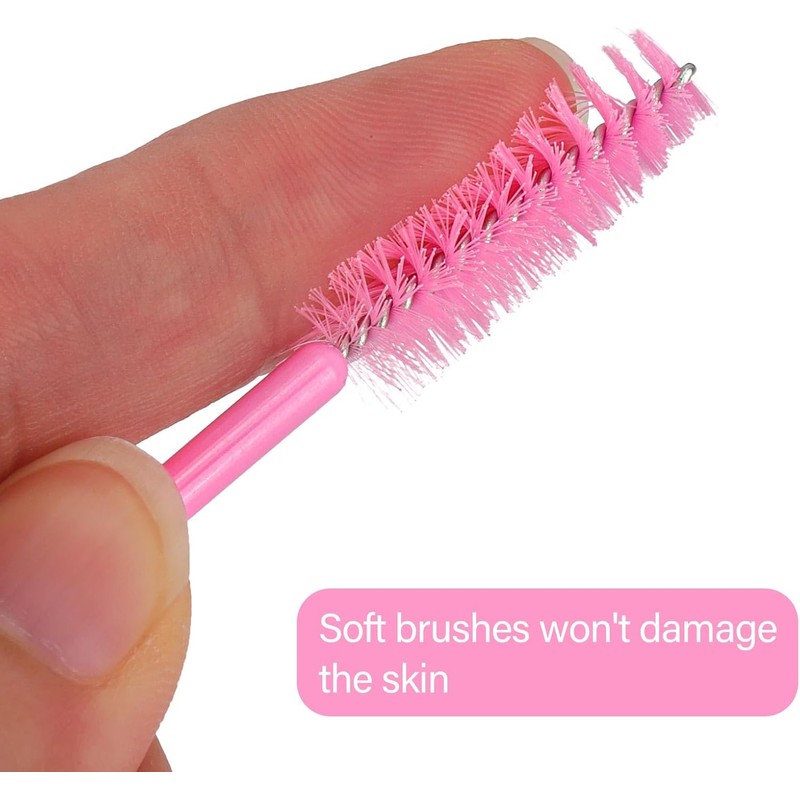 Tbestmax 1000 Varitas de Mascara Desechables Cepillos de Pestañas Spoolies