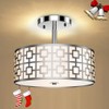 DLLT Semi Flush Mount Ceiling Light, 3-Light Modern Entry Light