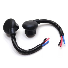 ADR NEW 90* Sealed Beam Headlight 3-Wire Socket Tight Clearance Lamp Plug Pigtail 02