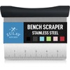 Zulay Premium Multi-purpose Stainless Steel Bench Scraper & Chopper, Easy
